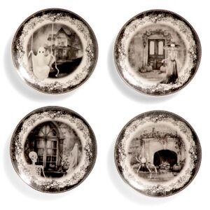 Spooky House Appetizer Plates